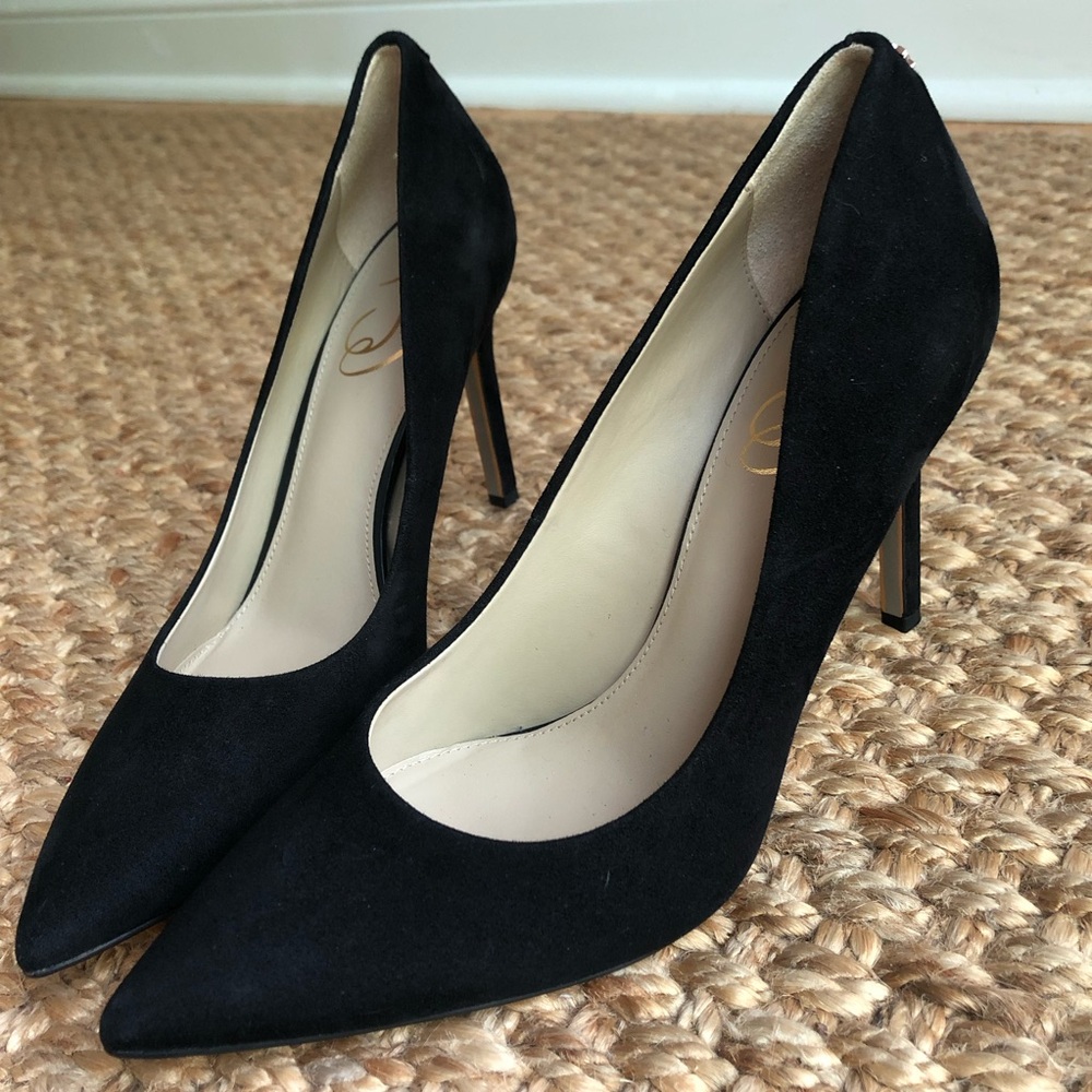 New: Sam Edelman Hazel Black Suede Pumps. Size 8